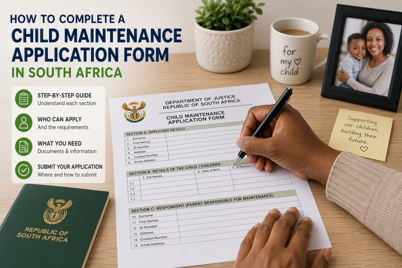 How to Complete a Child Maintenance Application Form in South Africa